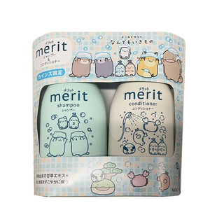 保税 日本KAO/花王Merit洗发水护发素洗护套装角落生物帕恰狗限定