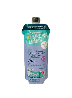 保税 日本 KAO/花王Merit国民洗发水护发素二合一340ml补充装