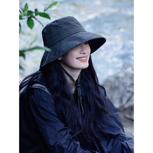 UPF50 渔夫帽女防晒遮阳帽防紫外线太阳帽 帽子女户外登山帽四季 款