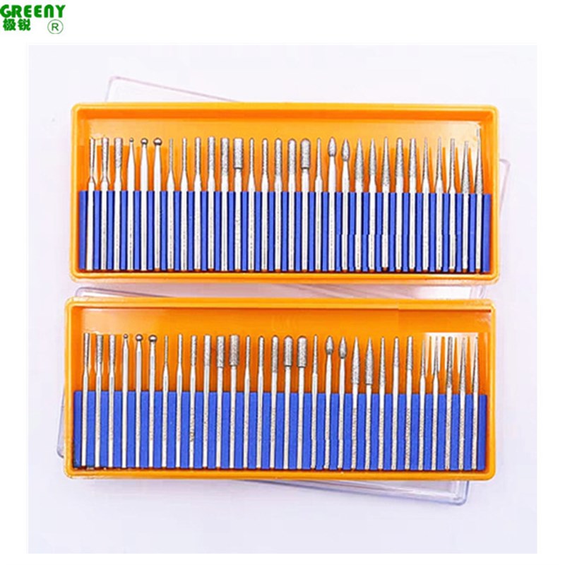 速发精品黄盒金刚石磨针0支套装电镀金刚石磨头磨针玉石雕刻打磨