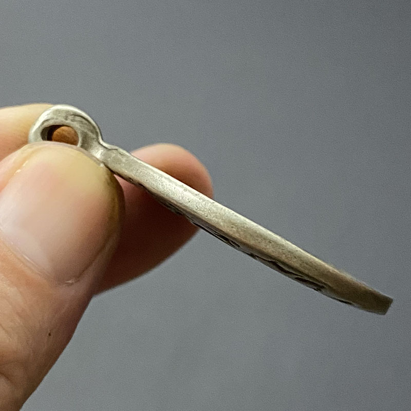 速发古玩杂项复古收藏铜器 藏式牌饰九宫八卦 藏佛 平安吐宝鼠九