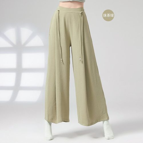 速发蹈典舞练直服子阔腿裤飘逸中国舞古服装舞老师功筒长裤