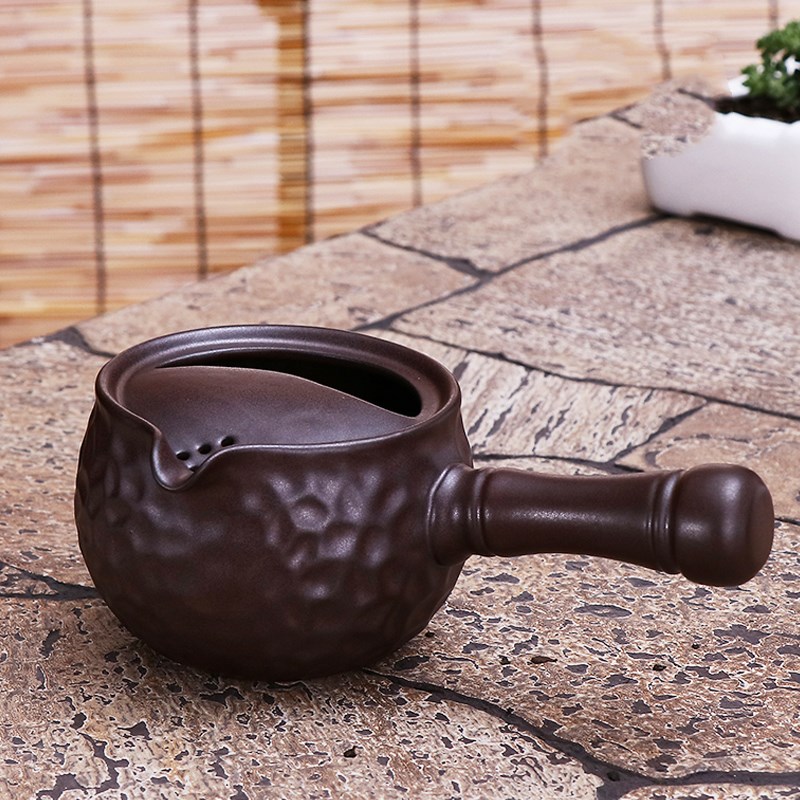 现货速发陶瓷煮茶器罐罐茶煮茶壶侧把壶黑茶炭茶炉围炉功夫茶具陶
