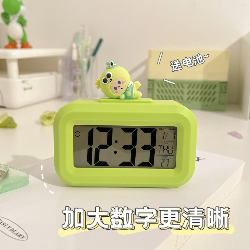 速发可宿小闹钟计时器床用学生起两神器孩儿童爱舍桌面电子时钟