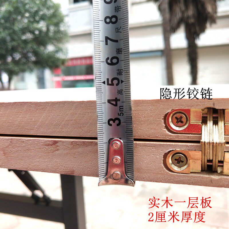 现货速发实木折叠大圆桌面饭店酒店折叠餐桌1.4米1.5米1.6米1.8米