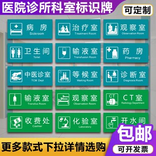 速发医院诊所科室牌门牌诊室观标值室班室卫生室提示察识牌