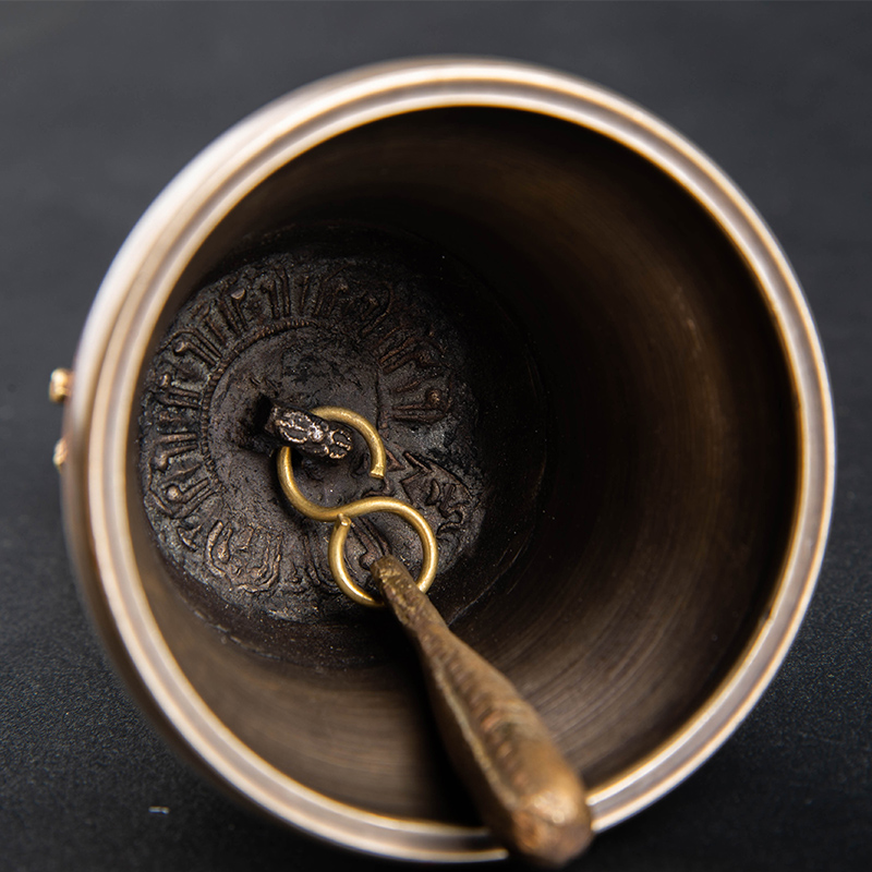 速发久泊尔法器杵股金刚铃九 纯铜铃铛回音长尼三款可选