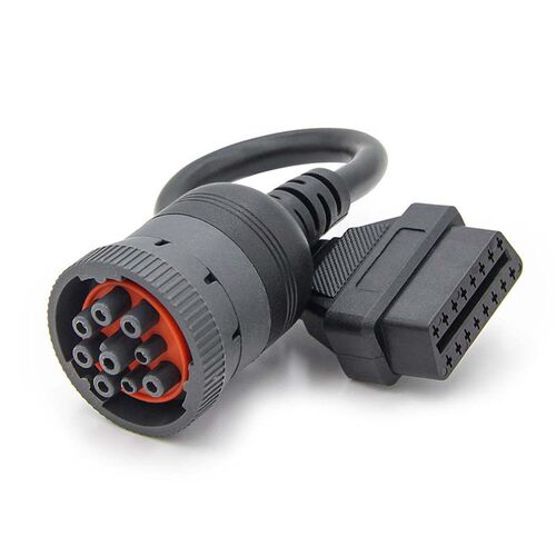 德驰9pin转OBD16pin 连接线母 16针对J1939公延长线