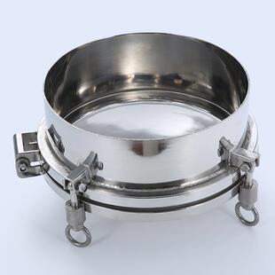 304不锈钢压力人孔盖吊环法兰常压圆孔门快开式下人孔YAA密封