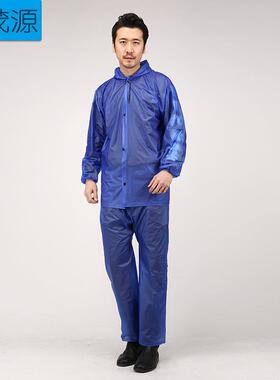 严选成人海胶雨衣雨裤分体单人摩托车骑行劳保牛筋套装厂家