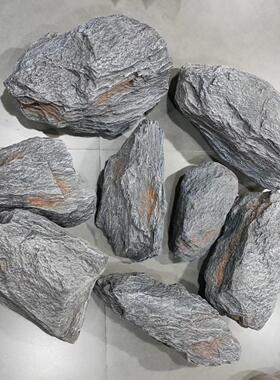 景观石头棕色假山石 PU泡沫石头酒店园林工程火山石 仿真黑山石