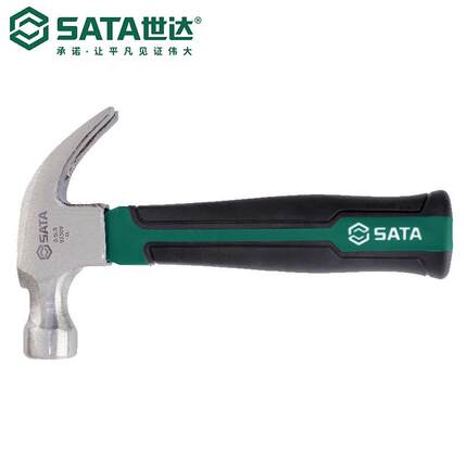 Sata/世达五金工具敲击玻璃纤维短柄羊角锤0.5磅92309锤子