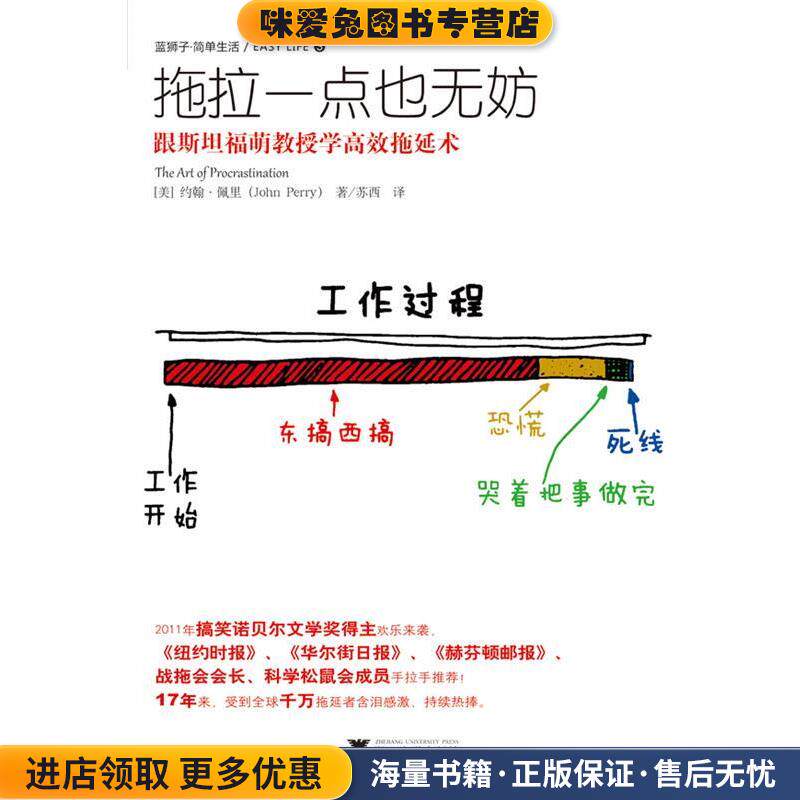 拖拉一点也无妨(正版收藏品)[美] 约翰·佩里 著,苏西　译浙江大学出版社9787308115469