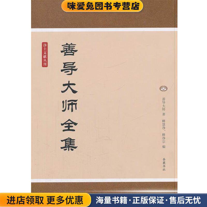 善导大师全集(正版收藏品)（唐）善导大师　著,释慧净,释净宗　编岳麓书社9787807616696