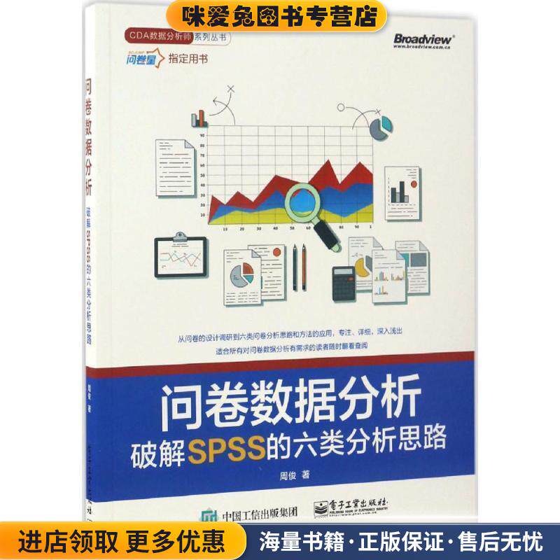 问卷数据分析破解SPSS的六类分析思路(正版收藏品)周俊电子工业出版社9787121307355