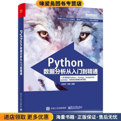Python数据分析从入门到精通(正版收藏品)张啸宇 李静 编著电子工业出版社9787121336133