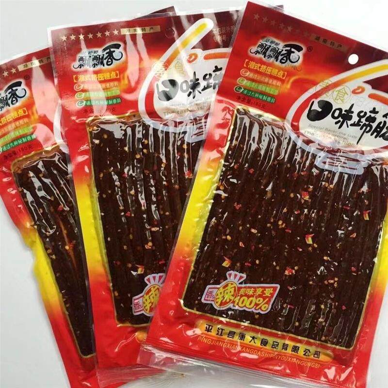 吴婷婷飘飘香口味蹄筋麻辣熟食132克怀旧湖南特产零食辣条面筋