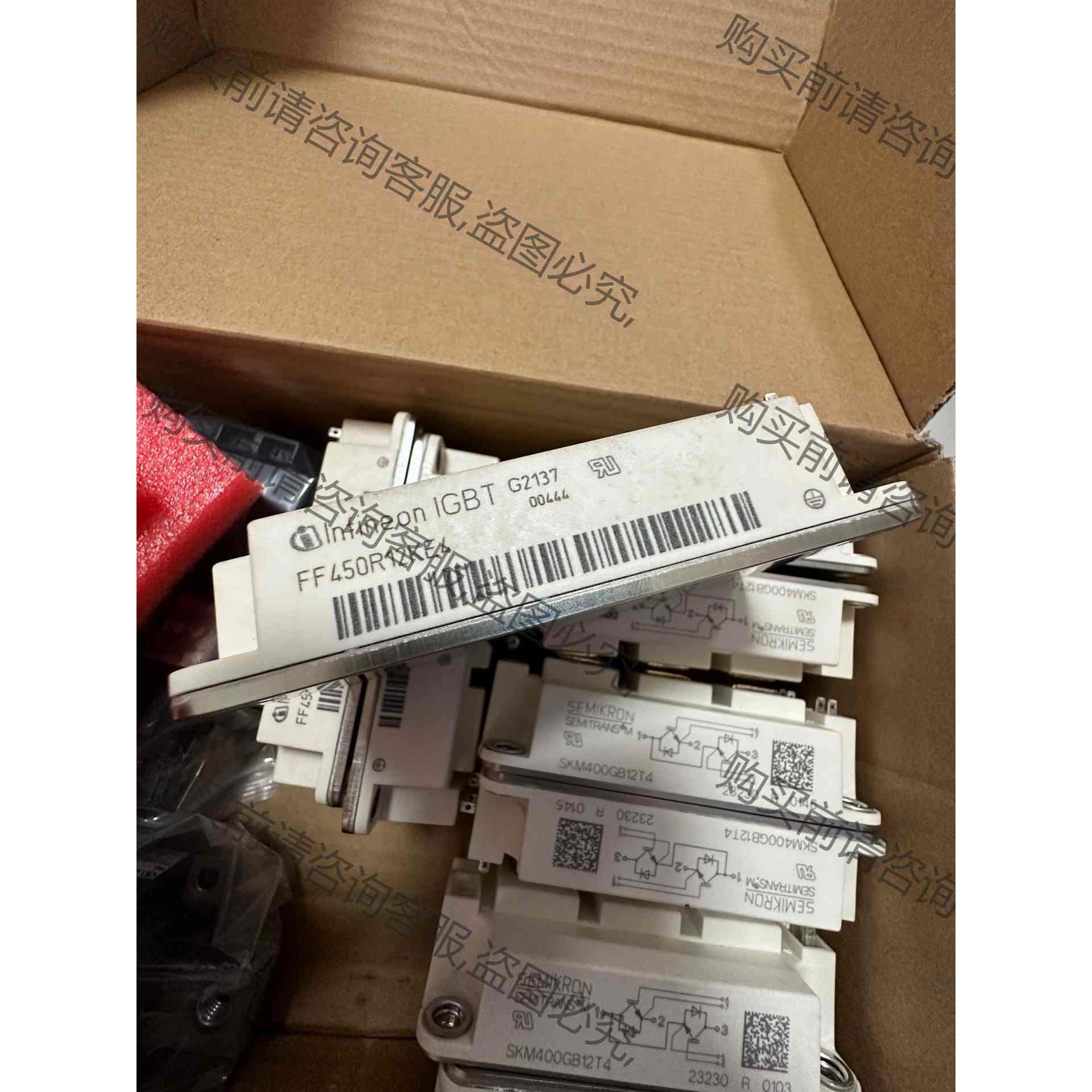 FF450R12KE4  未通过电 99新   3个便宜出 议价产品