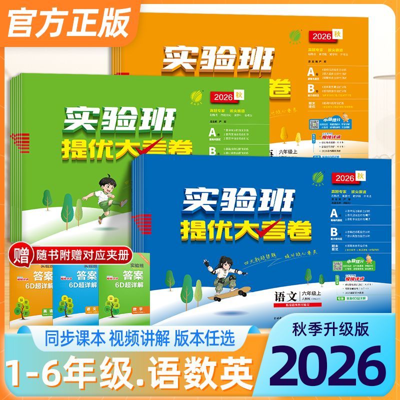 2027实验班小学提优大考卷任选图片