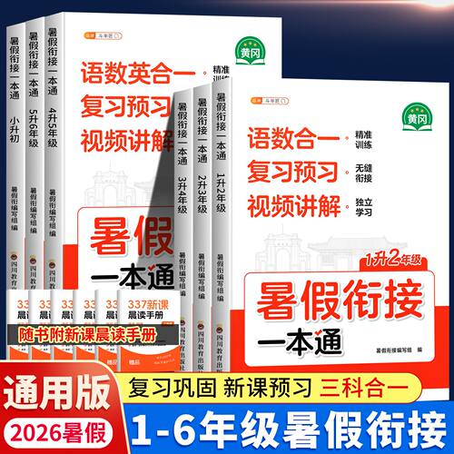 斗半匠暑假衔接一本通高阶版