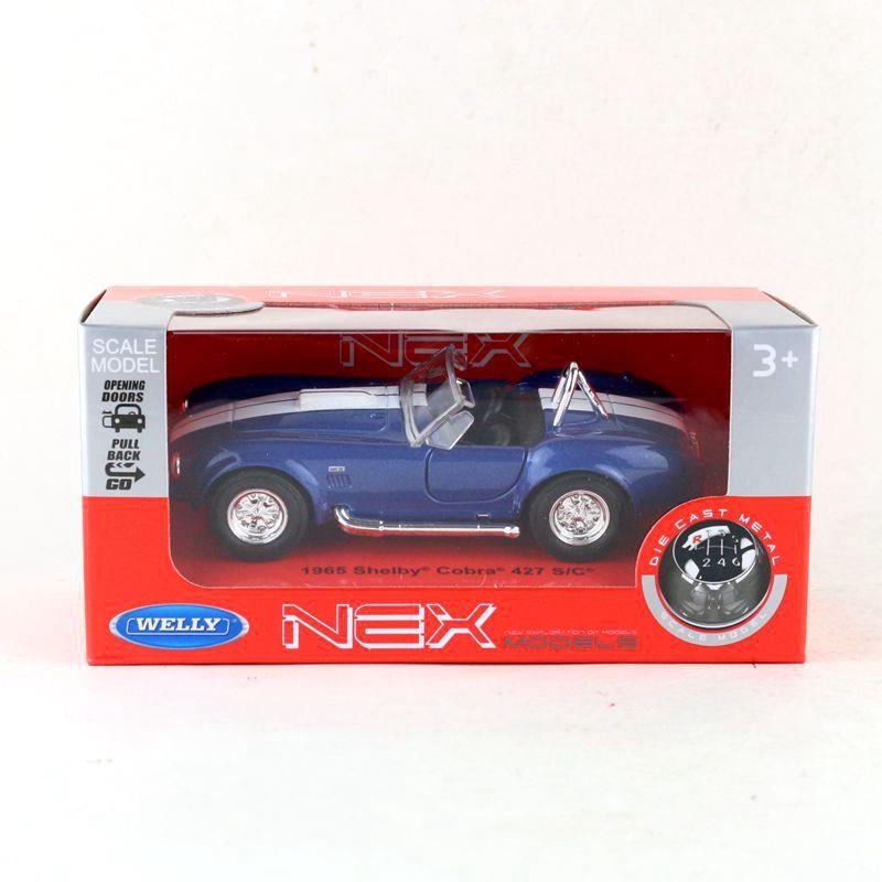威利1965福特谢尔比427眼镜蛇古典老爷车模型儿童1:36回力玩具