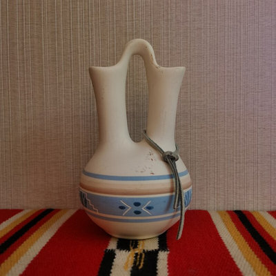 1970s美国印第安纳瓦霍部落原住民手工美式复古礼品新婚礼陶罐