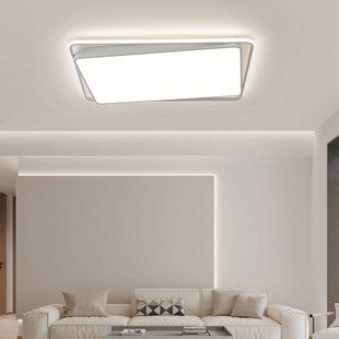 长方形吸顶灯led超亮北欧大厅灯饰现代简约超薄2023年新款客厅灯