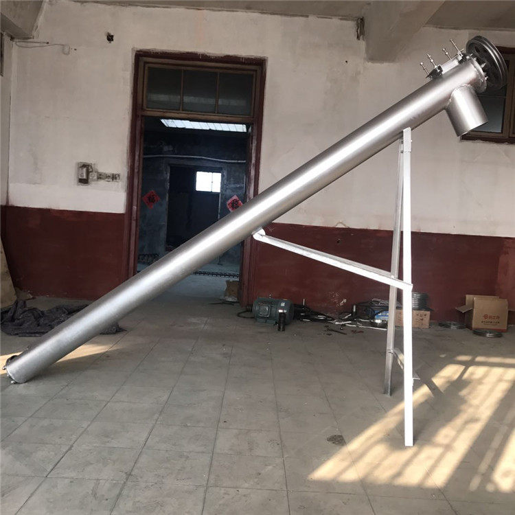 江苏不锈钢管式食品加料机 塑料螺旋上料机 螺杆送料机