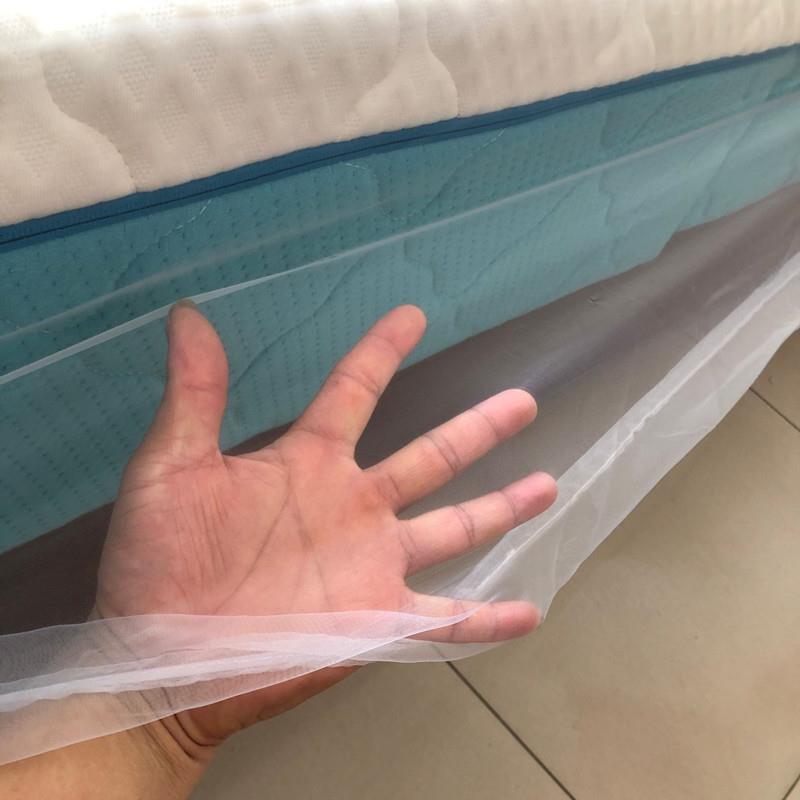 现货速发展厅牀垫纱牀笠纱牀纱罩透明全包皮筋套防尘防脏防尘牀罩