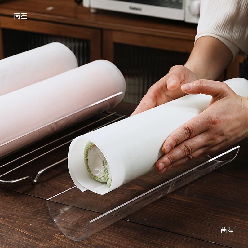 现货速发亚克力U型蛋糕卷定型器透明毛巾卷奶油卷固定器模具烘焙