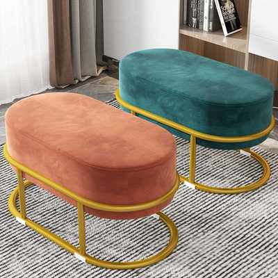 小凳子家用轻奢换鞋凳客厅沙发圆凳网红矮凳试衣间创意可爱小板凳