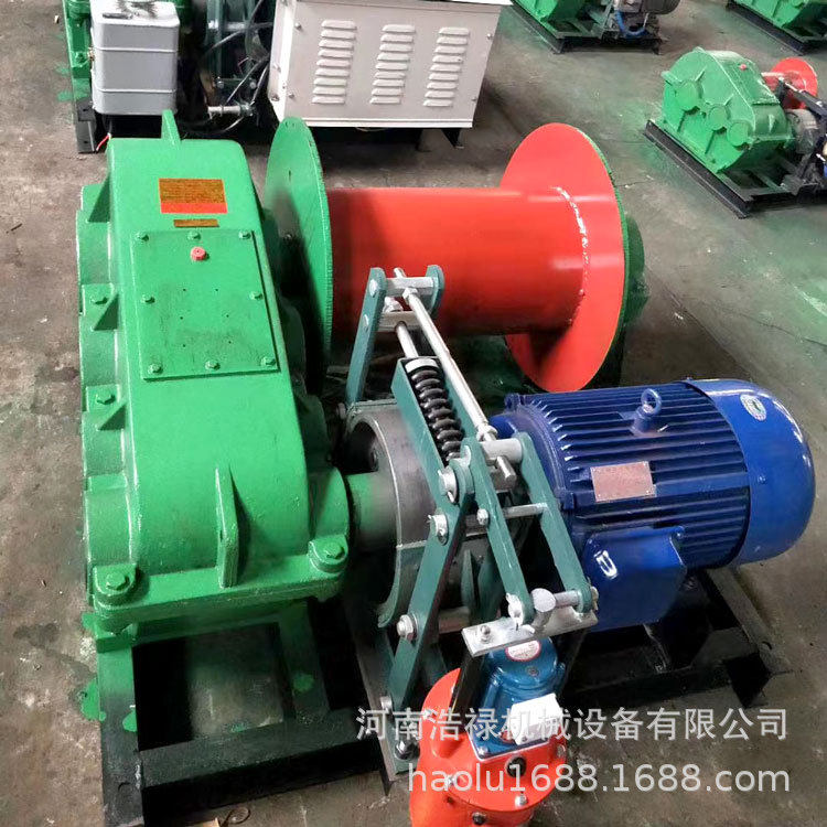 浩禄矿用JK电控卷扬机 码头物料平拖液压卷扬机 2T起重提升绞车