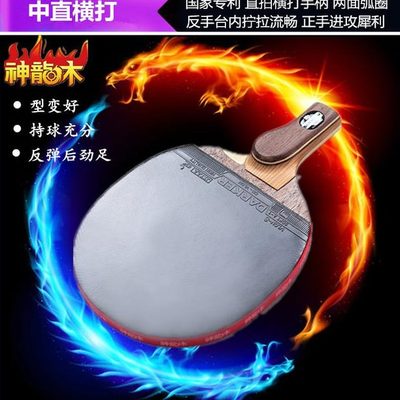 神龙木纯木5层乒乓球拍成品拍乒乓球底板直拍横打横拍全国包邮
