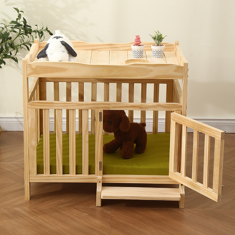 中型犬宠物床实木狗床狗笼子可拆洗宠物窝小型犬室内狗窝可置物架,宠物/宠物食品及用品,狗笼子,淘宝优惠券,粉丝福利购,淘宝优惠卷