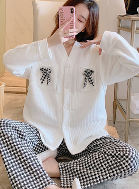 netx Alice空气棉月子服冬季产后加厚纯棉孕妇睡衣春秋款哺乳宽松
