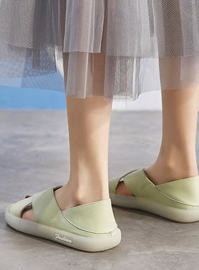 英国netx road孕妇软底凉鞋夏季新款防滑孕妇礼物两穿休闲平底鞋