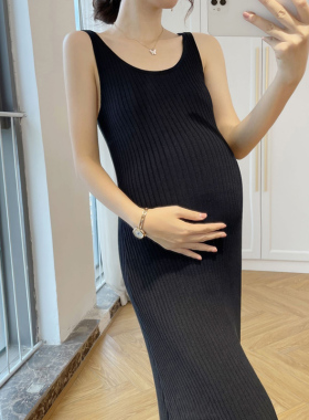 英国netx ROAD孕妇装中长款打底内搭大码吊带背心连衣裙子女夏装
