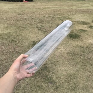 高透明充气圆柱形抱枕商业美陈装扮气囊定制腰靠R颈枕磨砂枕头气