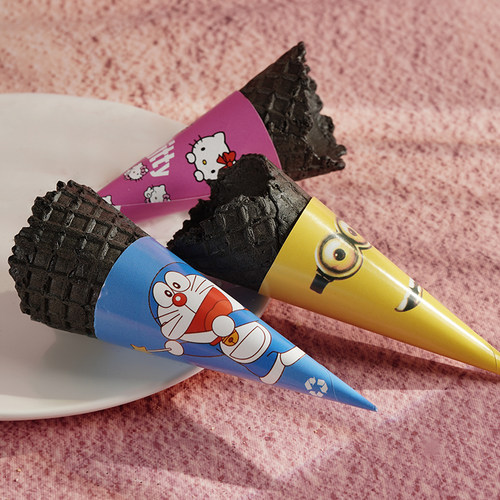 华夫脆筒冰激凌筒摆摊商用热奶宝