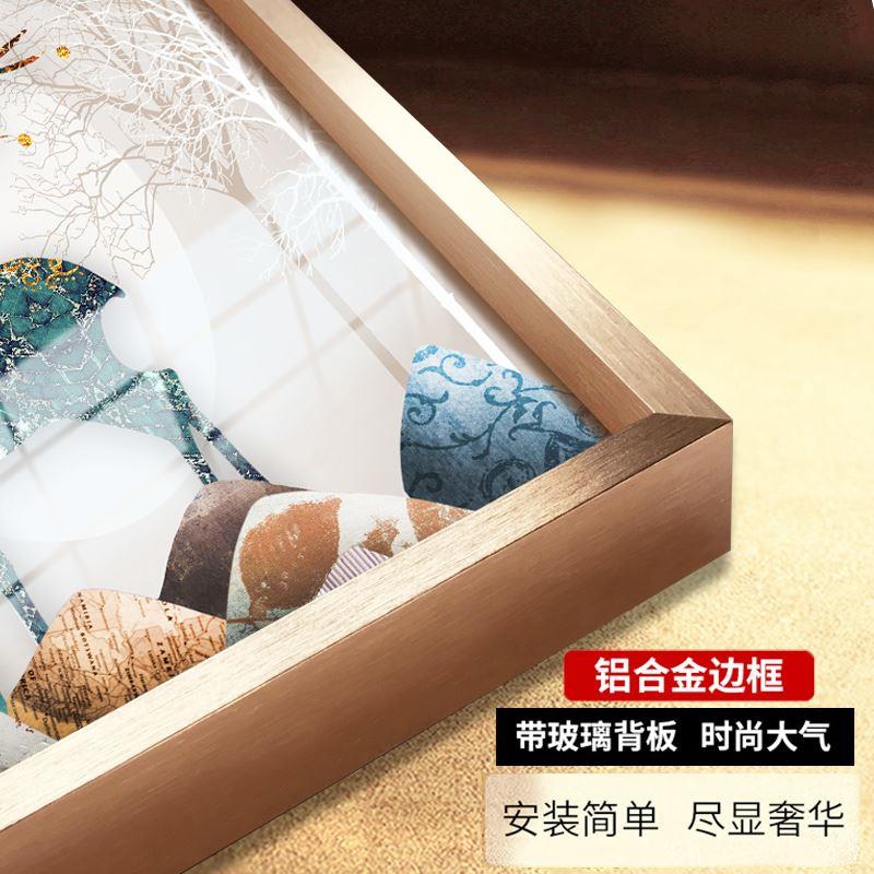 2024十字绣钻石画裱框带玻璃背板定制铝合金属外框架子画框2023