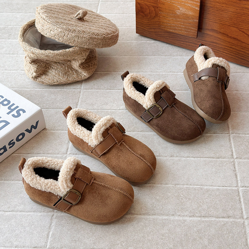 女童棉鞋2025冬季新款儿童加绒勃肯鞋软保暖毛毛鞋女宝软底豆豆鞋,童鞋/婴儿鞋/亲子鞋,棉鞋,淘宝优惠券,粉丝福利购,淘宝优惠卷