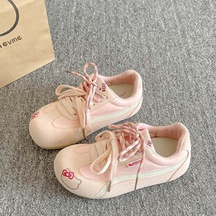 真皮休闲百搭韩系鞋子女款2026新款爆款板鞋学生厚底小白鞋德训鞋