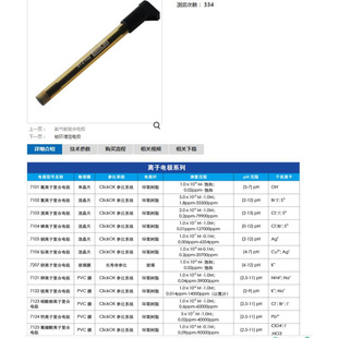 离子选择电极 复合钙电极 复合钙离子电极 7124钙离子复合电极