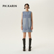 百搭全棉牛仔无袖 连衣裙女春直筒背心裙 KARIN时尚 经典 重绎