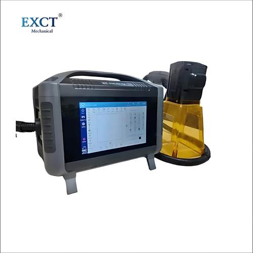 巡场式移动打标系统丨手持光纤激光头丨智能温控金属快速赋码