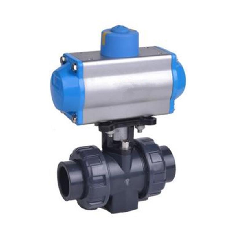 气动塑料球阀 气动UPVC球阀AT Q611S-16DN15DN20DN25DN32-DN100