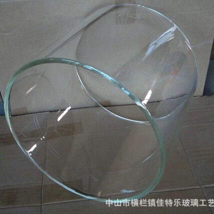 供应大直径高硼硅3.3不易高温隔爆玻璃灯罩厂家直售