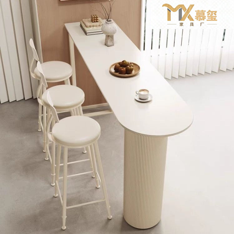 轻奢岩板吧台桌家用客厅厨房边隔断吧台阳台靠墙垭口小户型高脚桌
