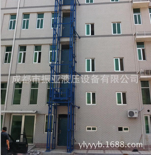 电动葫芦链条导轨式升降货梯液压固定式举升平台轨道式升降机