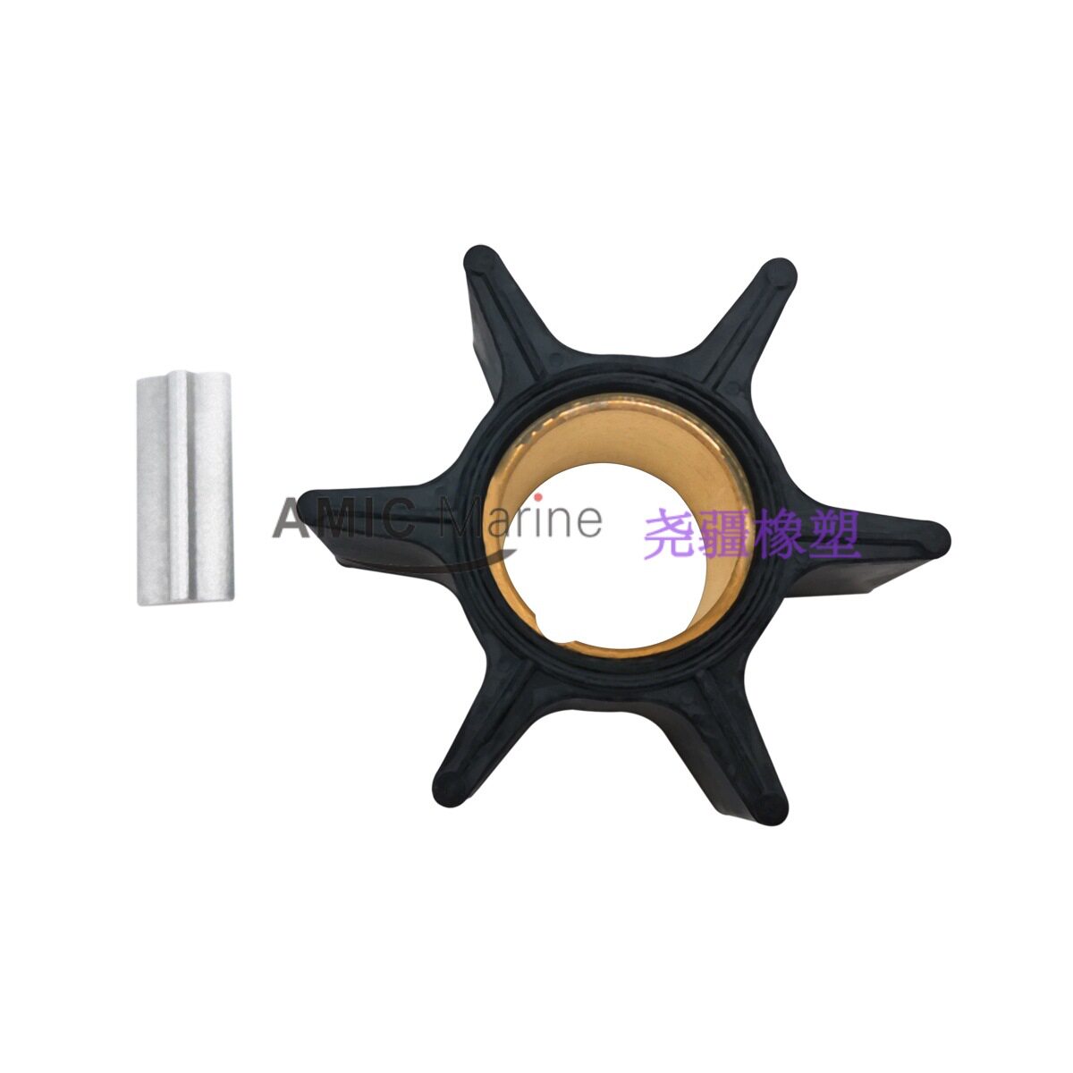 水泵橡胶叶轮WithKey47-8998447-89984T4适用于Mercury舷外